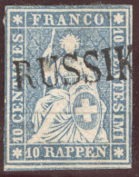 Heimat ZH Russikon 186? Langstempel Gr.30 Auf Strubel Zu#23G - Usati