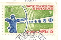 Nouvelle Calédonie 1971 - Poste Aérienne YT 123 (o) Sur Fragment - Gebraucht