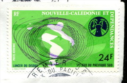 Nouvelle Calédonie 1975 - Poste Aérienne YT 167 (o) Sur Fragment - Used Stamps