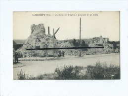 CPA - Lassigny  - Les Ruines De L'église Et Propriété De M.Fabre - Lassigny