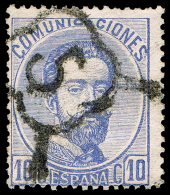 GRANADA - EDI O 121 - MAT. FECH. ARAÑA CON CIFRA 5 GRANADA - Used Stamps