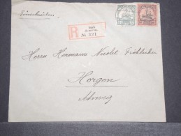 CAMEROUN ALLEMAND - Env Recommandée (archives) De Duala Pour La Suisse (Horgen) - 1912 - Pas Courant - A Voir - P16884 - Cameroun