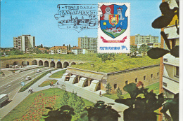 TIMISOARA FORTRESS WALLS, PANORAMA, CAR, CM, MAXICARD, CARTES MAXIMUM, 1982, ROMANIA - Cartes-maximum (CM)