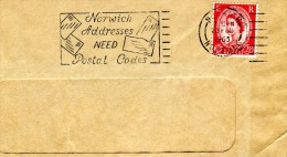 Great Britain- Thematic Philately- Cover With Propaganda Postmark, Posted From Norwich/ Norfolk [23.2.1965] - Postmark Collection