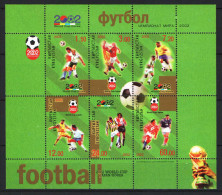 Kyrgyzstan 2002. Football / Soccer Nice Sheet MNH (**) - 2002 – Zuid-Korea / Japan