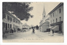 13936 - Le Sentier Place Et Hôtel De L'Union Cycliste - Le Chenit