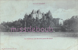 46 - SAINT CERE  - Le Château De Montal -   Dos Précurseur -  1901 - 2  Scans - Saint-Céré