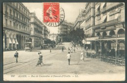 10 Centimes SEMEUSE Obl. Sc ALGER 5-11-1911 Sur C.V. (rues De Constantine Et DUmont D´Urville) Vers Ixelles (Belgique) - - Other & Unclassified