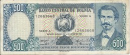 500 Pesos Bolivianos 1981 - Bolivien