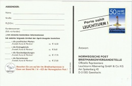 PHA-L24 - ALLEMAGNE Carte Publicitaire En Port Payé De Leuchturm - Phare - Privatpostkarten - Ungebraucht