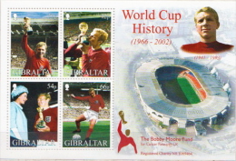 Gibraltar MNH Football SS - 2002 – Corée Du Sud / Japon