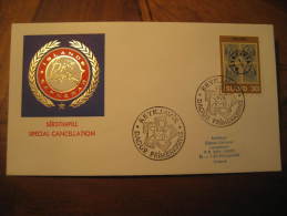 REYKJAVIK 1976 Cancel On Cover Stamp On Stamp Iceland Island - Lettres & Documents