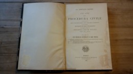 GIOVANNI PATERI-GLI ATTI DELLA PROCEDURA CIVILE-VOLUME V-1898-TORINO-UNIONE TIPOGRAFICO EDITRICE - Recht Und Wirtschaft