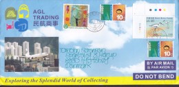 Hong Kong, China Air Mail Par Avion AGL Trading 2004 Cover Brief HJORTSHØJ Denmark $1.40 Bird Vogel Oiseau (Cz. Slania) - Storia Postale