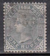 1r British East India Used 1874,  One Rupee - 1858-79 Kolonie Van De Kroon