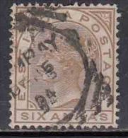 6a British East India Used 1976,  Six Annas - 1858-79 Compagnie Des Indes & Gouvernement De La Reine