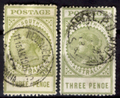 Australia-del-Sud-017 - 1906 - Y&T N.110,110a (o), Privi Di Difetti Occulti. - Used Stamps