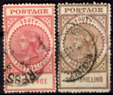 Australia-del-Sud-019 - 1906 - Y&T N.114,115 (o), Privi Di Difetti Occulti. - Used Stamps