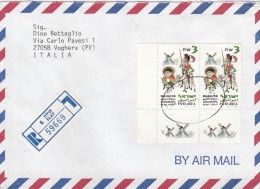 Israele 1999 - Lettera Racc. X L´Italia Affrancata Con 2 Stamps - Cartas & Documentos