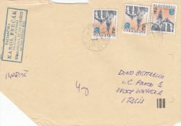 Slovacchia 1999  - Lettera  . X L´Italia A Con 3 Stamps - Lettres & Documents
