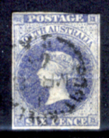 Australia-del-Sud-00018a - 1855 -Y&T N. 3 (o) Privo Di Difetticculti. - Oblitérés