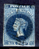 Australia-del-Sud-00019a - 1855 -Y&T N. 3 (o) Privo Di Difetticculti. - Usados