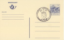 BELGIË/BELGIQUE:Illustr. Date Cancel On Post. St.:  ## 27-5-89 : LEDE : Open Deur Dagen ## : POST,HERALDRY, - Herdenkingsdocumenten