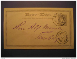 1882 PORSGRUND Postal Stationery - Interi Postali