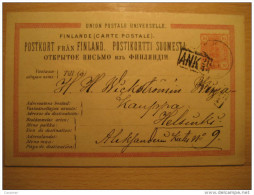 ANK 21 Cancel To Helsinki Rusia Periiode Postal Stationery - Brieven En Documenten