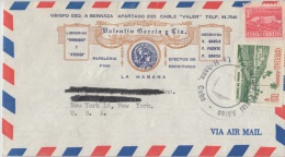 1958-H-15 CUBA REPUBLICA. 1958. 12c RETIRO DE COMUNICACIONES. SOBRE ILUSTRADO LIBRERIA. - Briefe U. Dokumente