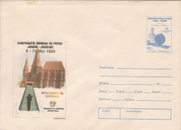 38042- BOWLING WORLD CHAMPIONSHIP, COVER STATIONERY, 1995, ROMANIA - Petanque