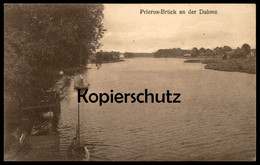 ALTE POSTKARTE PRIEROS-BRÜCK AN DER DAHME RESTAURANT ZUM WASSERSPORT Postcard Ansichtskarte AK Cpa - Brück