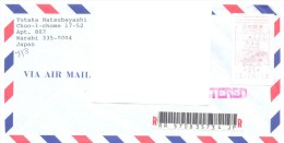 2013. Japan,the Letter By Registered Air-mail Post To Moldova - Lettres & Documents