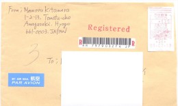 2013. Japan,the Letter By Registered Air-mail Post To Moldova - Covers & Documents
