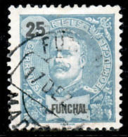 !										■■■■■ds■■ Funchal 1897 AF#18ø King Carlos Mouchon 25 Réis Verde (x9322) - Funchal