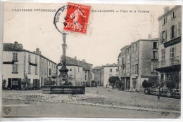 63. Vic Le Comte. Place De La Fontaine - Vic Le Comte