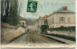 CPA 95 ST PRIX  RUE DE RUBELLE 1908 - Saint-Prix