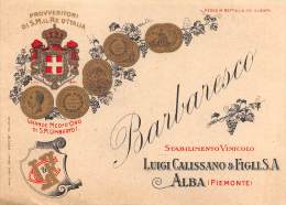 04932 "BARBARESCO - LUIGI CALISSANO & FIGLI S.A. - ALBA (CN)" ETICHETTA ORIGINALE - Red Wines