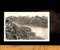 Au Téléphérique De VEYRIER DU LAC Haute Savoie 74 : Panorama Sur Le Lac Et Le Massif Des Bauges 1952 - Veyrier