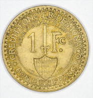 Monaco 1 Franc 1924 HIGH  GRADE - 1922-1949 Louis II