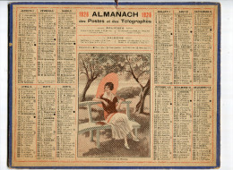 Calendrier Des Postes  Et Télégraphes 1926 - Groot Formaat: 1921-40