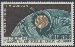 St. Pierre Et Miquelon 1962 Airmail The 1st Transatlantic TV Satellite Link. Mi 397 MNH - Ungebraucht