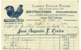 MERCEARIA LOTARIAS FERRAGENS TABACOS DROGAS VIDROS. Carta Papel Timbrado Loja Na COVILHÃ (Castelo Branco) PORTUGAL 1910s - Portugal