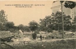 30  SOMMIERES INONDATIONS  Du  26 Septembre 1907  Quartier Du Pont Murs Emportés Par Les Eaux - Sommières