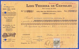 PORTUGAL - LINO TEIXEIRA DE CARVALHO - RUA DOS BACALHOEIROS, 115 . LISBOA - 15.MAIO.1940 - Portugal