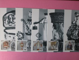 1994 Russia - 250th Anniv. Of Imperial Porcelain Factory - FDC Maxicards, Full Set Of 5v. - Cartes Maximum