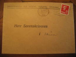 OSLO 1941 To Skien Stamp On Cover Norway Norvege - Briefe U. Dokumente