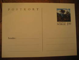 POSTKORT 1,00 Flora Tree Postal Stationery Card Norway Norvege - Interi Postali