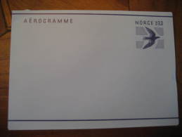 AEROGRAMME 2.20 Bird Air Letter Norway Norvege - Interi Postali