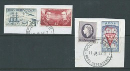 Ross Dependency 1957 Pre Decimal Definitives Set 4 FU Scott Base Cancels - Autres & Non Classés